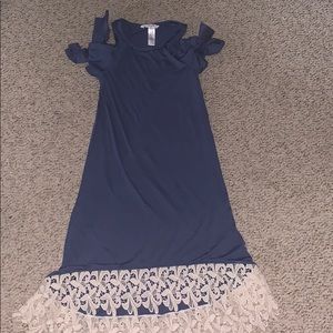 little girls blue guess dress